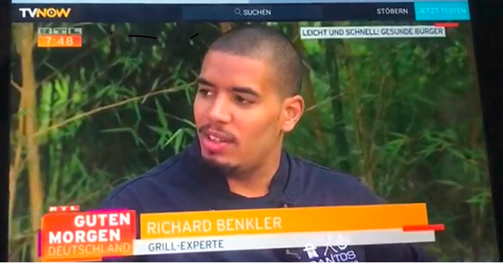 Ricky beim Fernsehauftritt bei Guten Morgen Deutschland